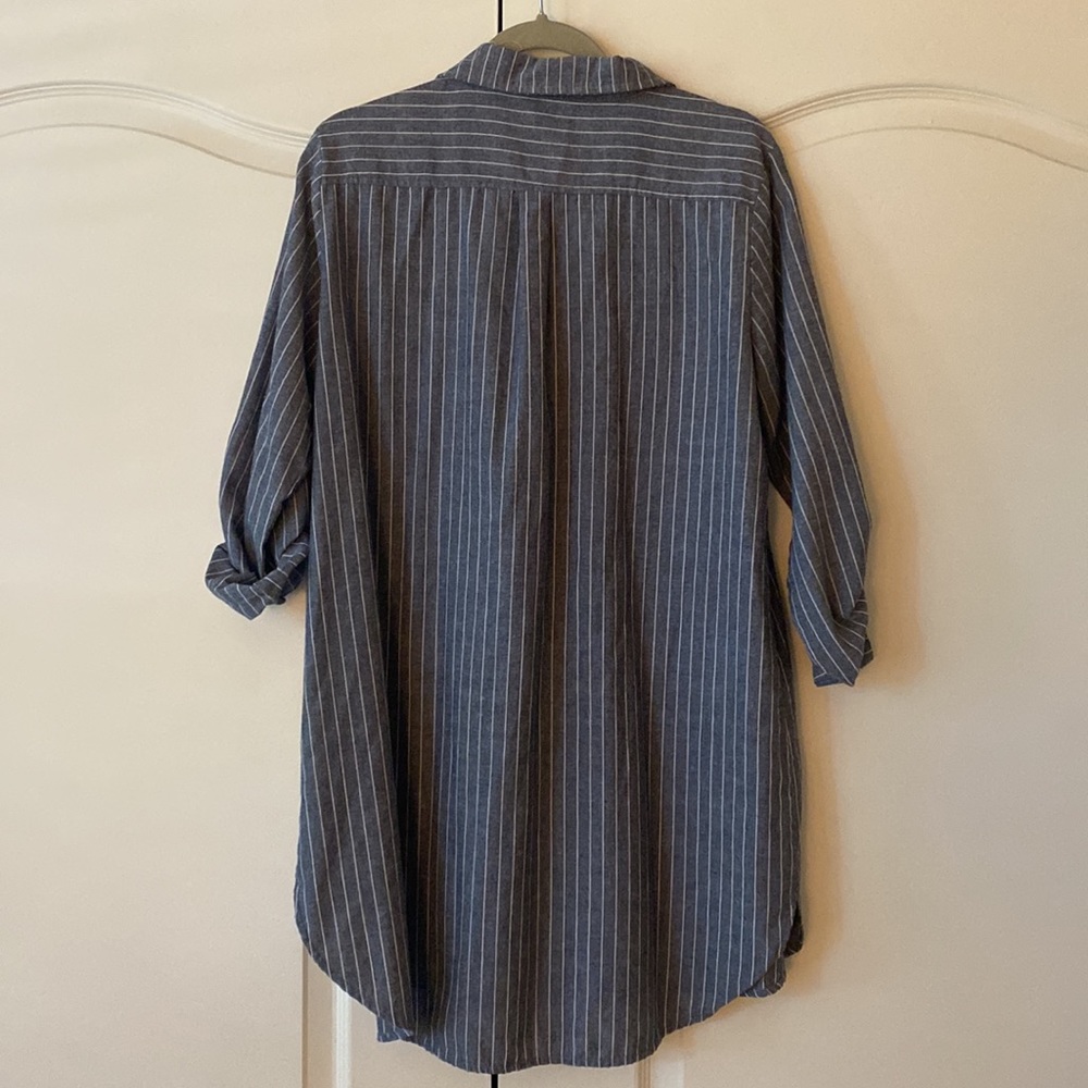 Striped Denim Dress - Picture 3 of 4